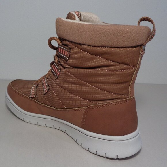 Ryka Size 6.5 Wide SENNA 3 Saddletan Fabric Boots New Women's Shoes - Picture 11 of 16